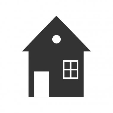 Web uygulamalarında, mobil uygulamalarda ve yazdırma ortamında kullanılacak ev vektör resmi.