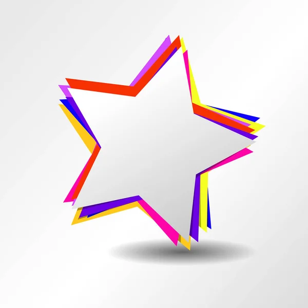 Барвистий логотип зірки з символічним знаком іконка Векторні ілюстрації EPS — стоковий вектор