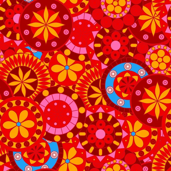 Kırmızı ve pembe daireler desen