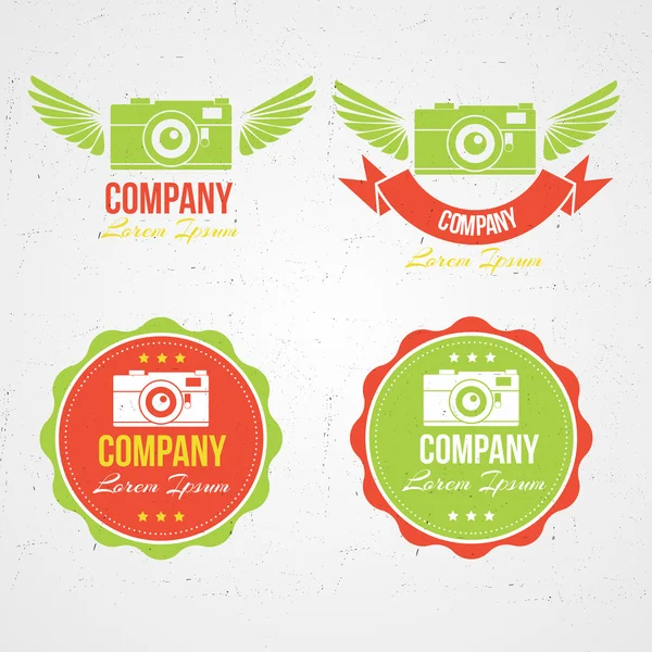 Fotoğrafik şirket Logotypes Set