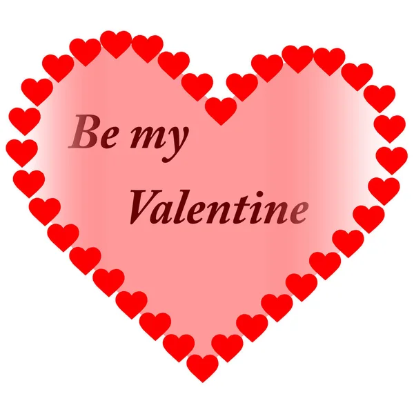 Sé mi San Valentín — Vector de stock