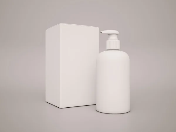 Muovinen putkimainen pullo malli — kuvapankkivalokuva