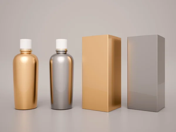 Modelo de garrafa de cosméticos — Fotografia de Stock