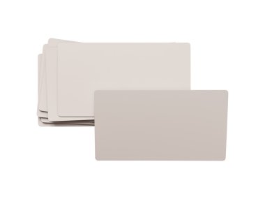 Kartvizit izole. 3D çizim