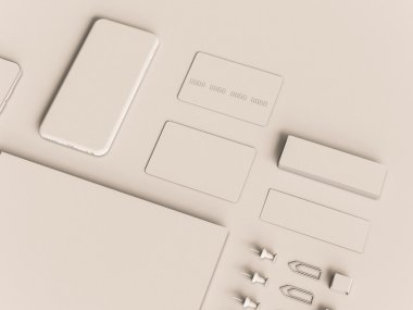 Beyaz kimlik öğeleri kümesi