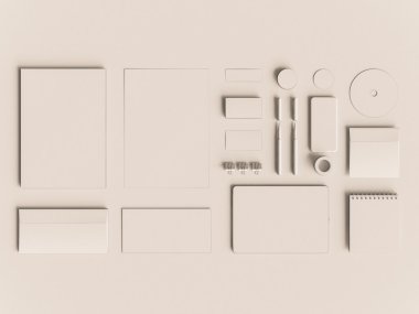 Beyaz kimlik öğeleri kümesi