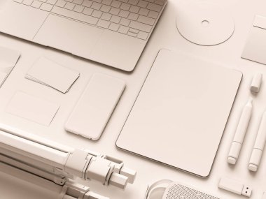 Beyaz kimlik öğeleri kümesi