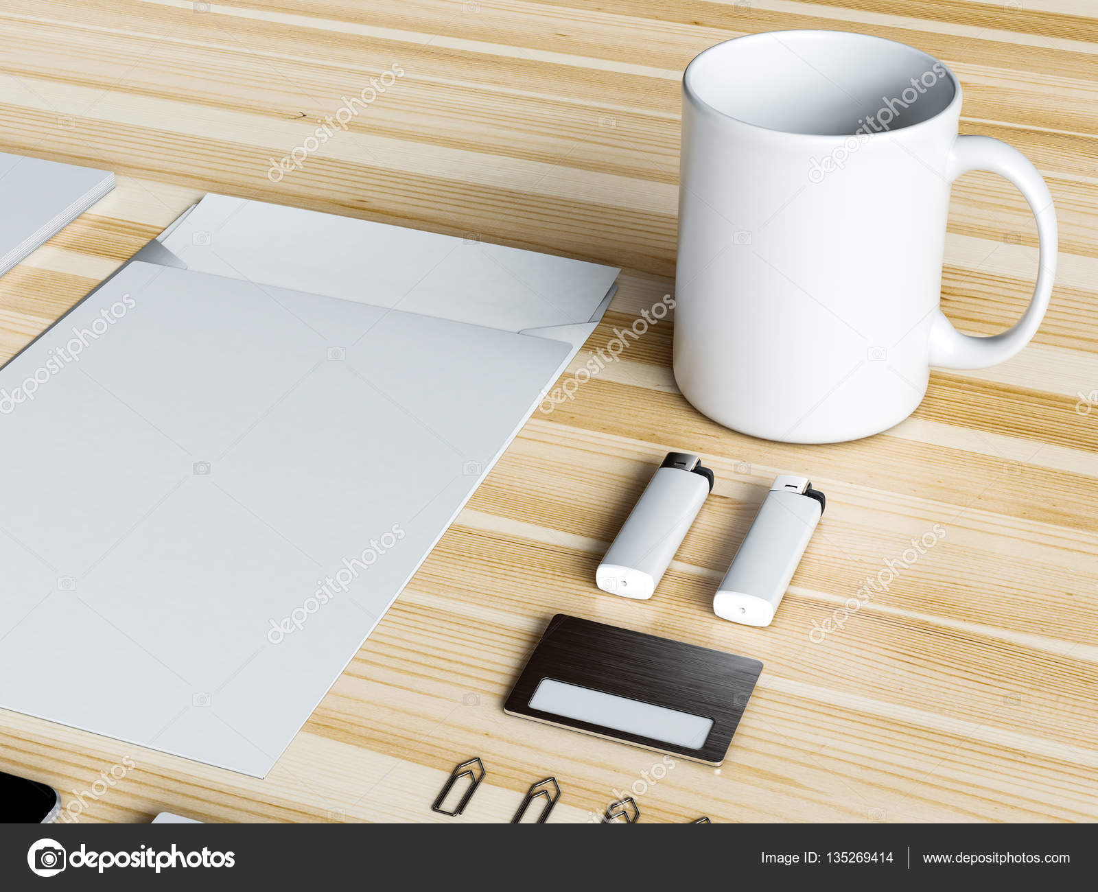Download Branding Stationery Mockup Scene 3d Illustration Stock Photo C Studiotan 135269414 Yellowimages Mockups