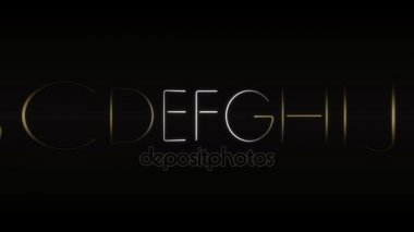 Harfleri ile animasyonlu arka plan