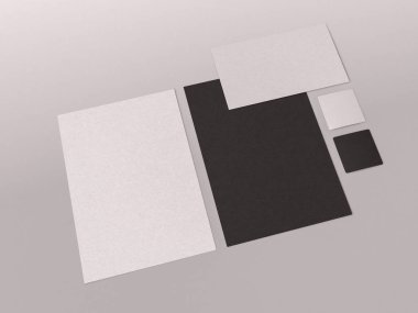 Marka kimliğini kadar sahte. 3D çizim