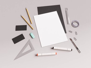 Marka kimliğini kadar sahte. 3D çizim