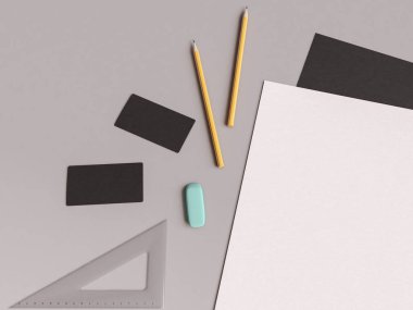 Marka kimliğini kadar sahte. 3D çizim