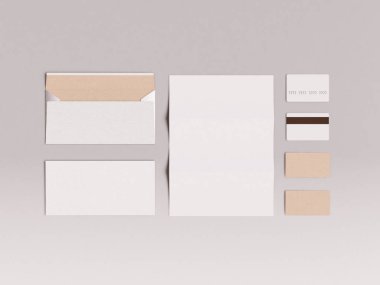 Marka kimliğini kadar sahte. 3D çizim