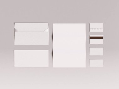 Marka kimliğini kadar sahte. 3D çizim