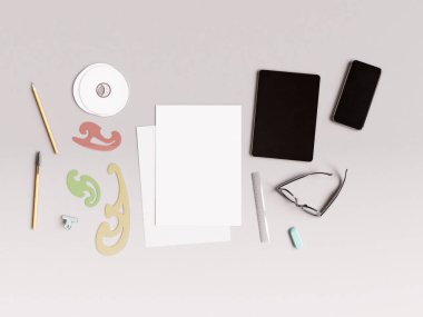 Marka kimliğini kadar sahte. 3D çizim