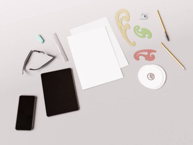 Marka kimliğini kadar sahte. 3D çizim