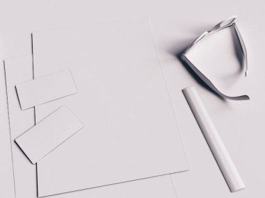 Marka kimliğini kadar sahte. 3D çizim