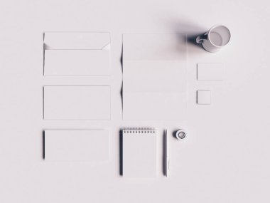 Marka kimliğini kadar sahte. 3D çizim