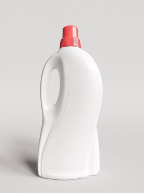 Plastik şişe Mockup. 3D çizim