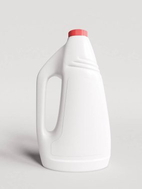Plastik şişe Mockup. 3D çizim