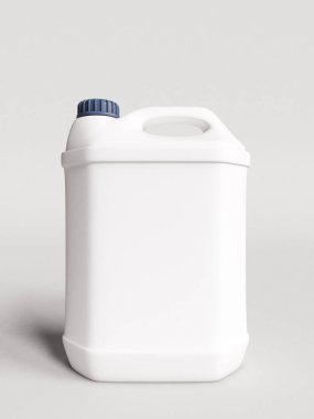 Plastik şişe Mockup. 3D çizim