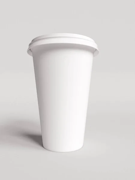 Tasse à café jetable. Illustration 3D — Photo