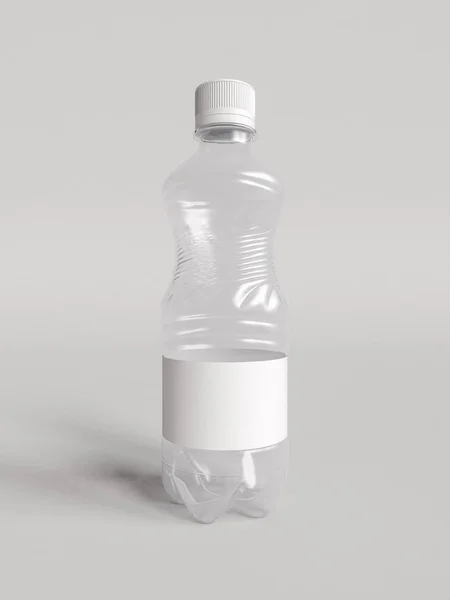 Flasker med vand. 3D-illustration - Stock-foto