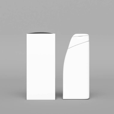 Gerçekçi tüpler ve paket. 3D çizim