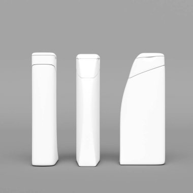 Gerçekçi tüpler ve paket. 3D çizim