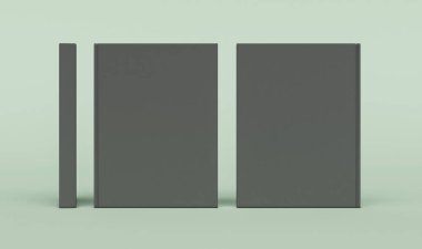 Kitap kümesi. 3D çizim