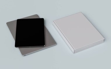 Kitap kümesi. 3D çizim
