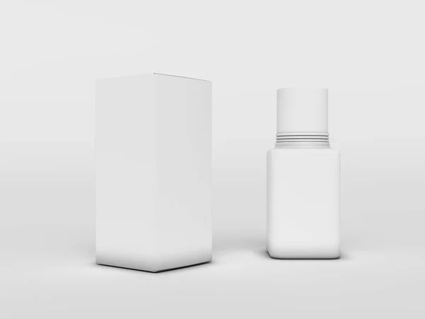 Cosmetic bottles mokeup. 3D illustration — Stock Photo, Image