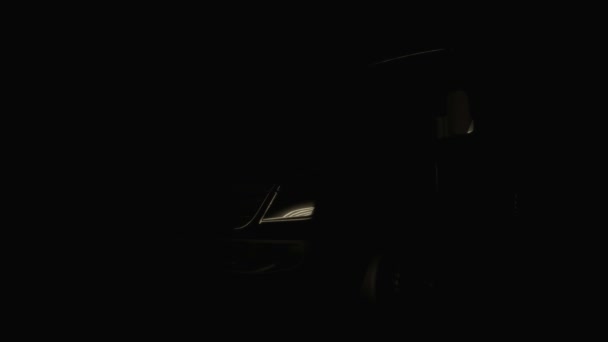 Detalhes do carro. Luzes, entrada de ar, espelhos — Vídeo de Stock