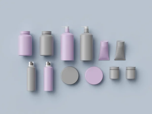 Cosmetic mokc up. 3D illustration — Stock Photo, Image