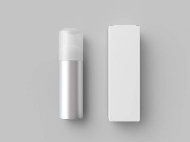 Kozmetik şişe kadar sahte. 3D çizim