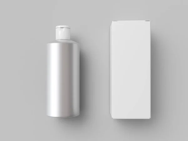 Kosmetiska flaska mock upp. 3D illustration — Stockfoto