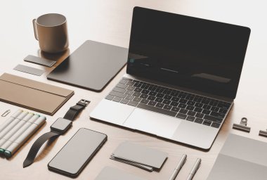 Office tasarım kadar kurumsal sahte. 3D çizim