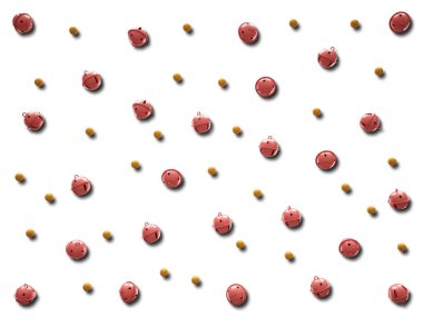 Arka plan Christmas bells ayarlayın. İzole