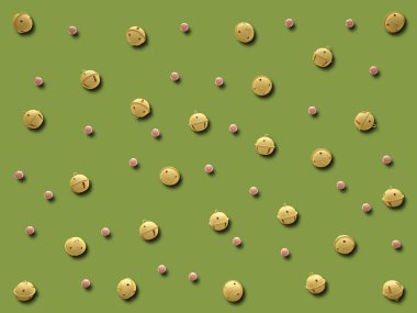 Arka plan Christmas bells ayarlayın. İzole