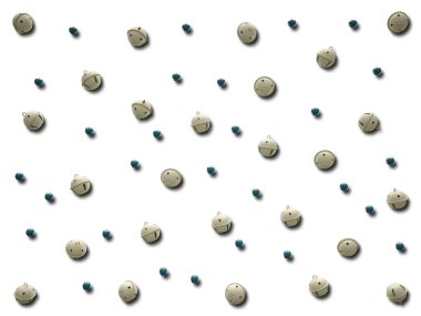 Arka plan Christmas bells ayarlayın. İzole