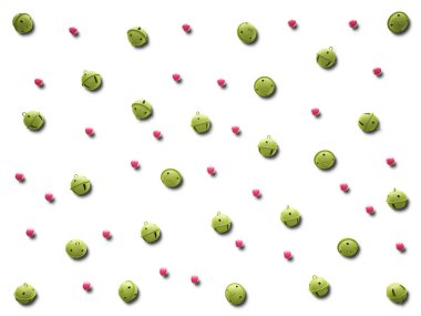 Arka plan Christmas bells ayarlayın. İzole