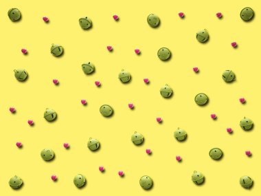 Arka plan Christmas bells ayarlayın. İzole