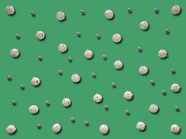 Arka plan Christmas bells ayarlayın. İzole