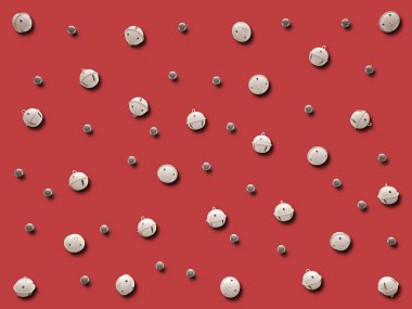 Arka plan Christmas bells ayarlayın. İzole