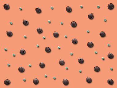 Arka plan Christmas bells ayarlayın. İzole