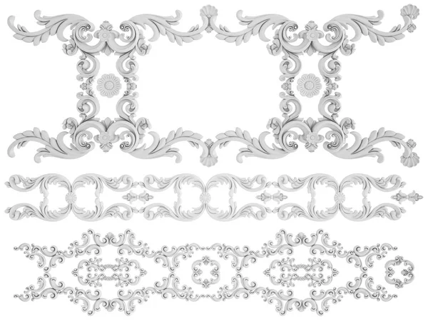 Beyaz beyaz bir arka plan üzerinde süs. İzole