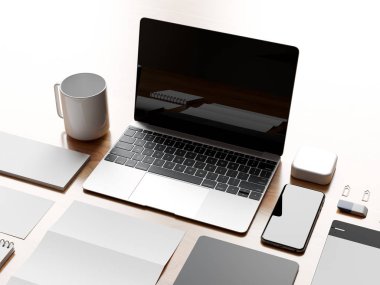 Office tasarım kadar kurumsal sahte. 3D çizim