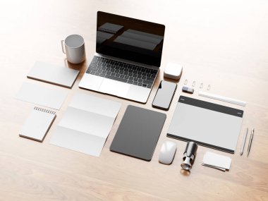 Office tasarım kadar kurumsal sahte. 3D çizim