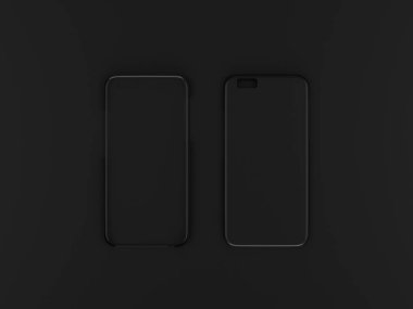 Siyah sahte tuzak kurdu. 3D çizim