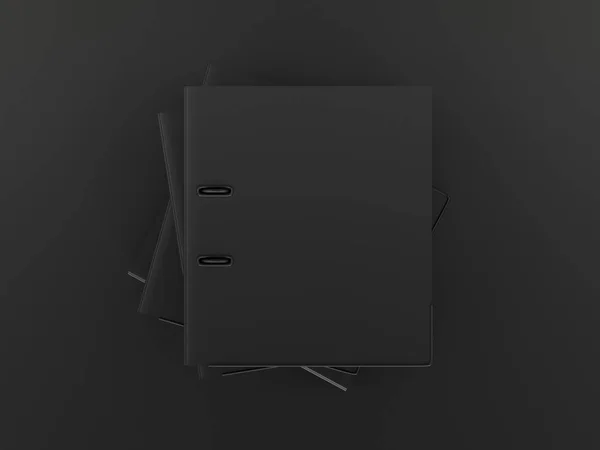 Una serie di finte nere. Illustrazione 3D — Foto Stock